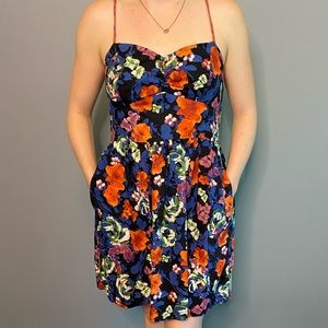 Xhiliration Women’s Floral Casual Dress w/ Pockets